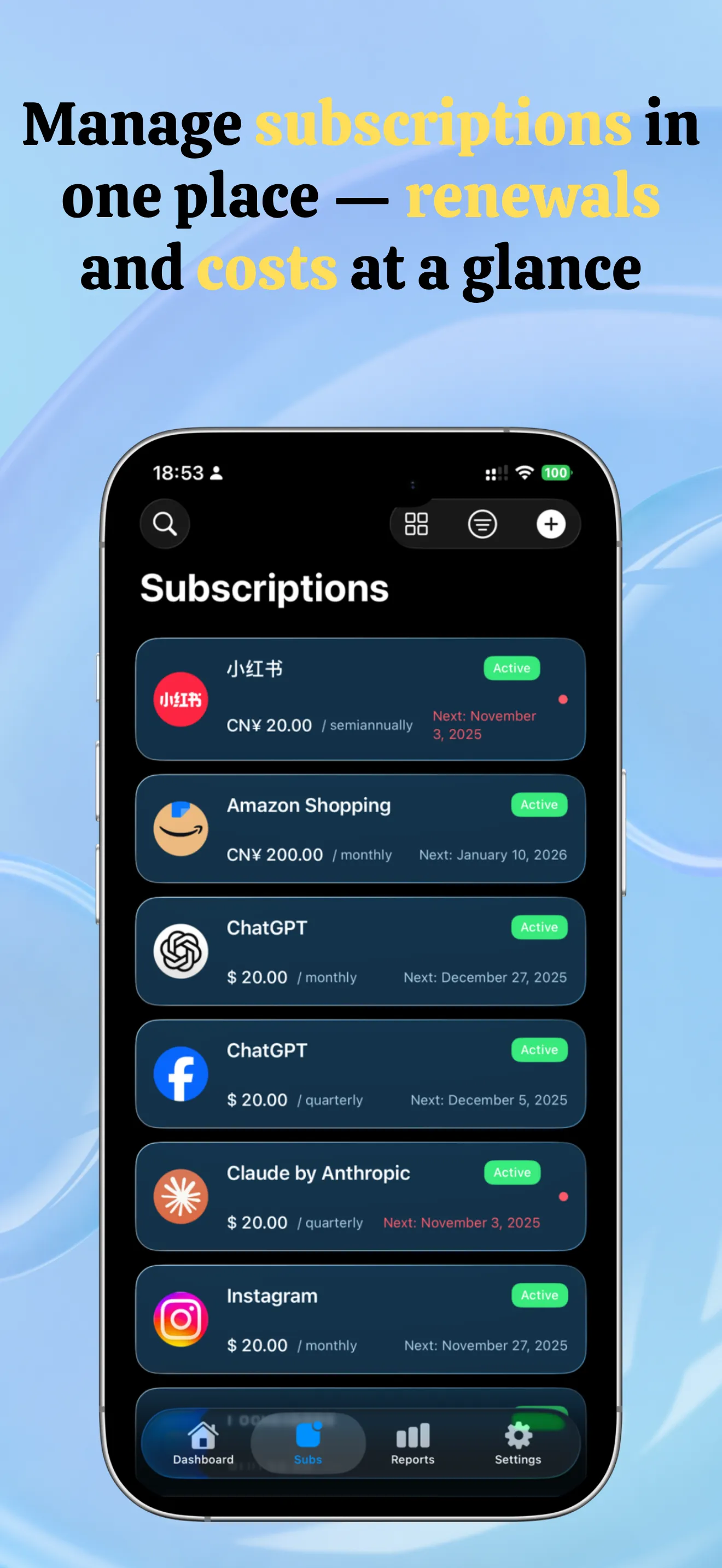 PocketSubs screenshot 2