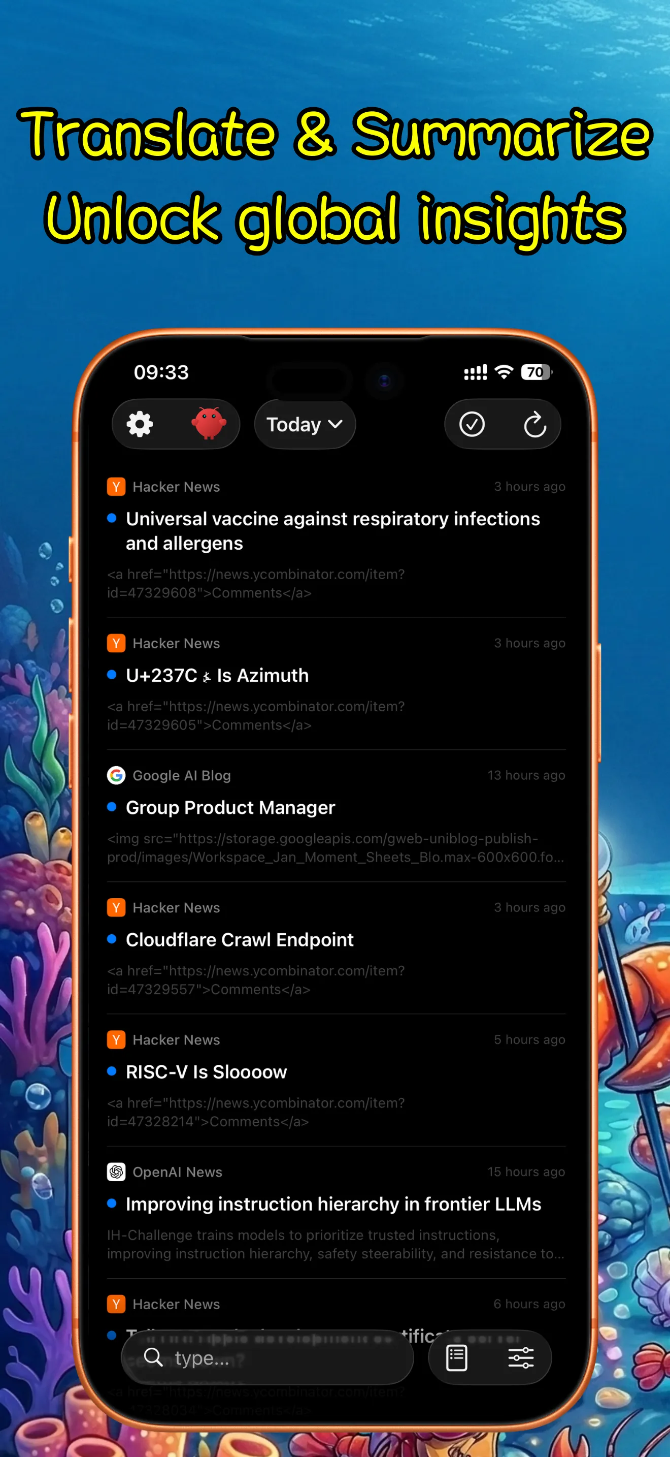ClawRSS: OpenClaw RSS Feed Reader screenshot 2