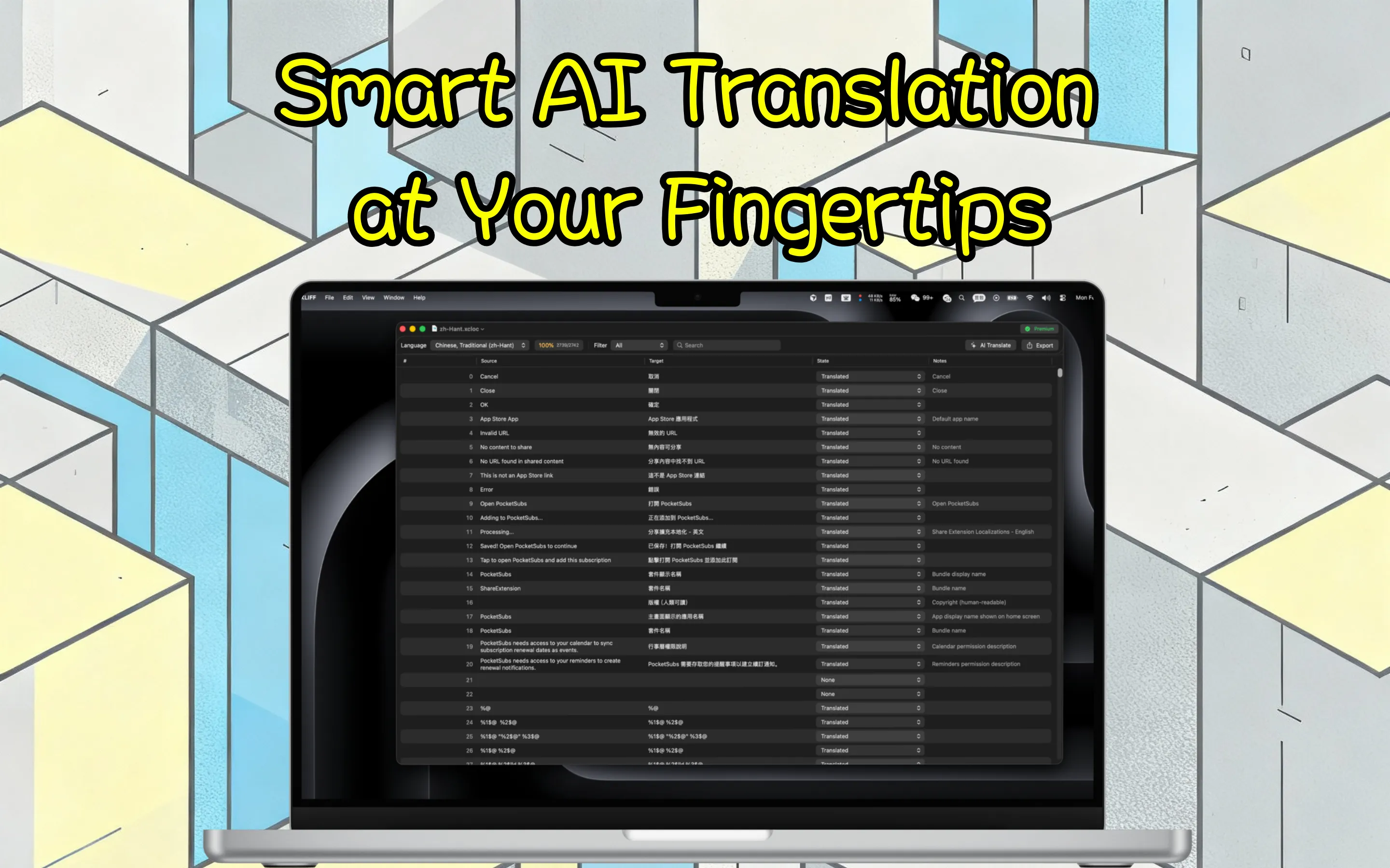 iPocketXLIFF screenshot 2